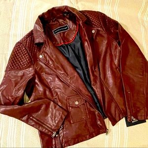 Tommy Hilfiger Jacket.  Wine/brown like color and size is an XL.